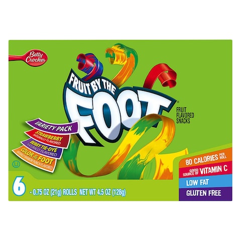 Betty Crocker Fruit By The Foot Snacks 128g