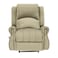 In House Velvet Rocking &amp; Rotating Recliner Chair - Dark Ivory - NZ120