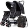 Teknum Double Stroller Combo - Black