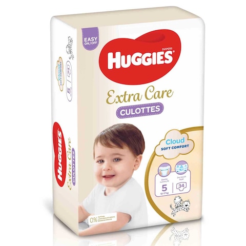 Huggies Extra Care Culottes Size 5  12-17 kg 34 Diaper Pants