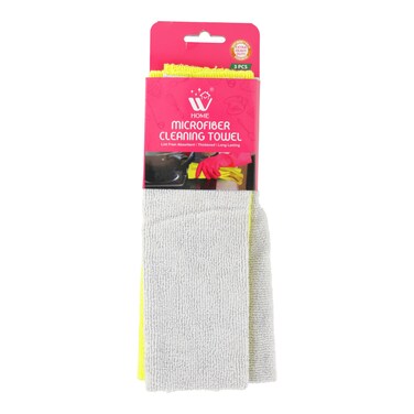 W Home Micro Fiber Cleaning Towel 3 pcs