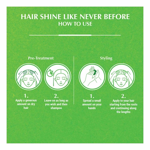 Dabur Vatika Naturals Nourish And Protect Hair Styling Cream Green 210ml