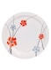 Royalford Dinner Plate White/Orange/Blue 10.5Inch