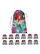 Drawstring Bag for Boys/Girls Travel Storage Package Cartoon School Backpack Children Kids Birthday Party Favors Bags 12 pcs (Mermaid Ariel)