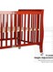 Moon Wooden Foldable Baby Crib, 129X69X96 cm