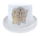 White Top Hat with Gold Happy New Year