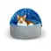 K &amp; H Self-Warming Kitty Bed Hooded Small Blue/Gray 16"/41 cms