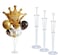 Umikk Balloon Stand Kit, 3 Pack Balloon Holder Kit Including 21 Sticks 21 Cups And 3 Base, Balloon Decoration For Party, Birthday And Wedding