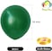 Party Time 20-Pieces 10 inches Standard Hunter Green Balloons, Latex Balloons For Baby Shower, Bridal Shower, Valentine's Day, Wedding Decor &amp; Birthday Party Decoration - Party Supplies