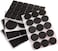 Vosarea 8Pcs Round And Square Chair Leg Pads Table Feet Grippers Furniture Floor Protectors For Home Office