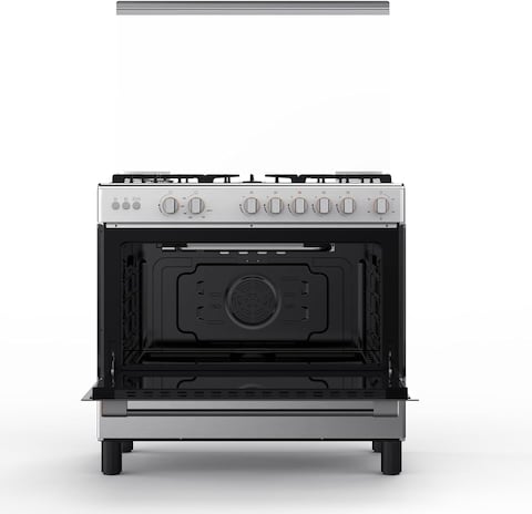 Toshiba Gas Cooker 90/60 Cm 5 burner Steel-RL2-90G5GE(MR)
