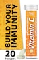 فيتامين سي الطبيعي NBL 1000 ملجم بنكهة البرتقال ، معزز لجهاز المناعة ، مضاد للأكسدة قوي ، 20 قرص فوار