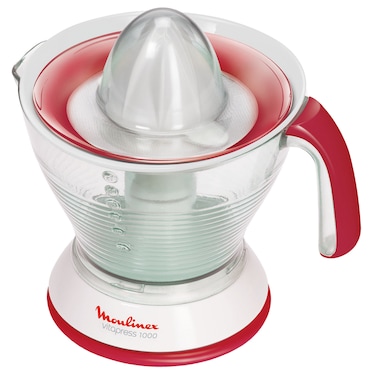 Moulinex Vita Press 1000 Citrus Press Juicer PC302B27, 1 L, 25 W, 1 Speeds, White and Coal