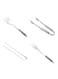Generic 5-Piece Stainless Steel Barbeque Grill Tool Set Silver 40X27X32cm