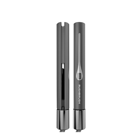 Rush Brush X2 Infra Revolver Hair Straightener - Black