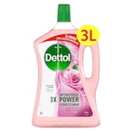 Buy Dettol 3x Power Antibacterial Floor Cleaner Rose 3L in UAE