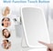 Jjone Makeup Mirror With Light, Lighted Vanity Mirror With Touch Screen, USB Rechargeable Tabletop Makeup Mirror, LED Brightness Adjustable (B)