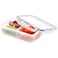Lock &amp; Lock Plastic Container Rectangular With Divider 0.8 Litre