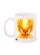 Sonic Video Game Printed Mug White/Yellow Standard Size