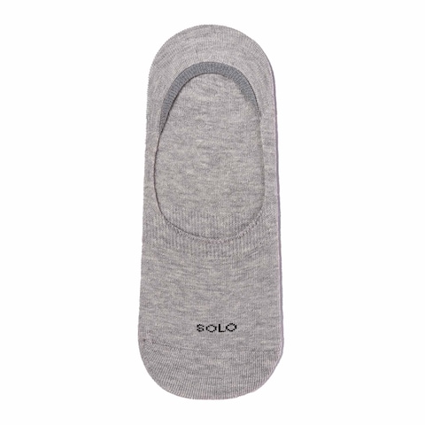 Solo Basic Invisible Socks For Men - Light Gray