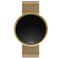 Upwatch Round Steel Gold Unisex Wrist Watch, 40mm Case Size, Lithium Battery