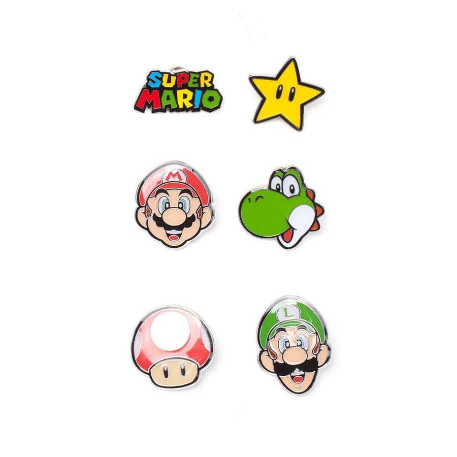 Buy SUPER MARIO - MARIO CHARACTERS METAL PIN SET Online | Carrefour UAE