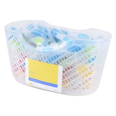 ماي تشوس مشابك (ملاقط ) ملابس مع سلة 50 قطعة - متعدد الألوان