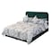 In House Lamar Velvet Bed Frame - Queen - 200x160 cm - Dark Green