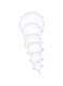 Generic 6-Piece Silicone Stretch Lids Set White