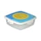Hega Square Fruit and Vegetable Container - 1 Liter - Blue