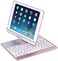 iPad Case with Keyboard for 2018&amp;2017 New iPad 9.7"/Pro 9.7/Air2/Air,YOUNGFUN Bluetooth Wireless Keyboard Backlit Tablet Carrying Holder Auto Sleep/Wake Flip Rotate Slim Folio Smart Cover (Rose Gold)