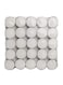 Saubhagya Global 100-Piece Unscented Smokeless Tea Light Wax Candles White 8x8x4inch