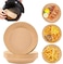 Generic Air Fryer Disposable Paper Liner 100 Pcs 6.3 Inch/16 Cm, Air Fryer Liners Oil-Proof, Parchment Unbleached Non-Stick Natural Parchment Paper Brown