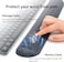 Rubik Memory Foam Keyboard And Mouse Wrist Rest Pad, Ergonomic Hand Palm Support, Memory Foam, For Gaming, Computer, PC, Laptop, Mac Typing And Wrist Pain Relief