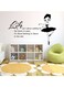 Spoil Your Wall Life Quote Wall Sticker Black 100x50cm