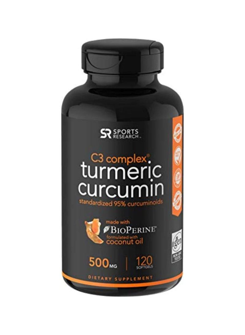 Buy Generic C3 Complex Turmeric Curcumin 500mg - 120 Softgels Online ...