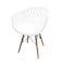 Jilphar Furniture Fancy Polypropylene Chair JP1363B, White