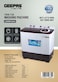 Geepas 15 KG Twin Tub Semi-Automatic Washing Machine- GSWM18044  Fully Knob Control and Semi-Automatic Top Load Washing Machine