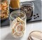 Star Cook 3Pcs Glass Food Storage Jars with Wood Lid , Glass Storage Containers with Good Sealing, Different Sizes Coffee Container for Kitchen Counter, Pantry, Tea, Sugar, Flour (3PCS SET)