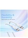 100W USB C To USB C Charger Cable [1.2m 5A] , Type C iPhone 15 Fast Charging Cable Compatible With MacBook Pro, iPad Pro/Air, iPhone 15/15 Plus/15 Pro Max, Galaxy S23+/S23 Ultra, And More White