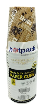 اشتري Hotpack Heavy Duty Paper Cup 8 Ounce - 20 Pieces في الامارات