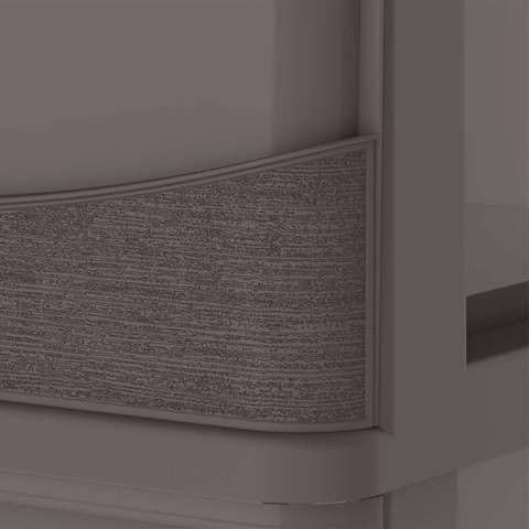 Cosmoplast Cedargrain 5 Tiers Storage Cabinet With Drawers And Wheels Dark Brown 50x40x114cm