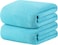 2-Pc Microfiber Bath Towel 70x140cm Sky Blue, Soft, Durable, Super Absorbent Fast Drying and No Fading Multipurpose Towel