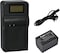 DMK Power NP-FH70 7.2V / 1800mAh Rechargeable Replacement Battery and TC1000 Battery Charger Compatible with Sony Cameras