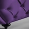 In House Romantic Chaise Longue Luxury And Romantic Design Sofa With Bed Mode Upholstery Pattern Of Velvet Fabric - Dark Purple