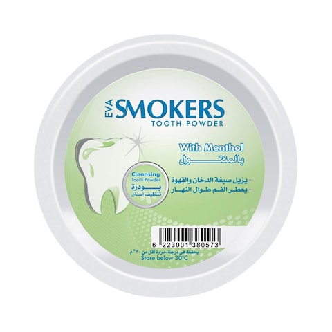Eva Smokers Cleaning Tooth Powder with Menthol - 45 gram