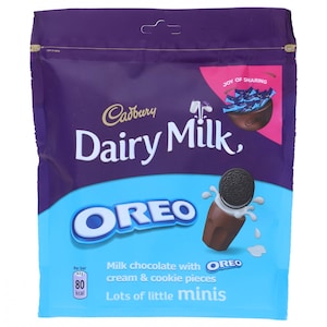 Cadbury Dairy Milk Oreo Milk Chocolate With Cream & Cookie pcs 188.5 gr