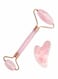 Fullive Rose Quartz Face Jade Roller Set Pink