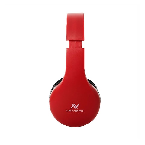 L&#39;avvento Bluetooth Headphone with Stereo Plug - Red - HP11R