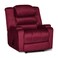 إن هاوس كرسي استرخاء هزاز منجد بالمخمل مع صندوق تخزين - برغندي - AB07